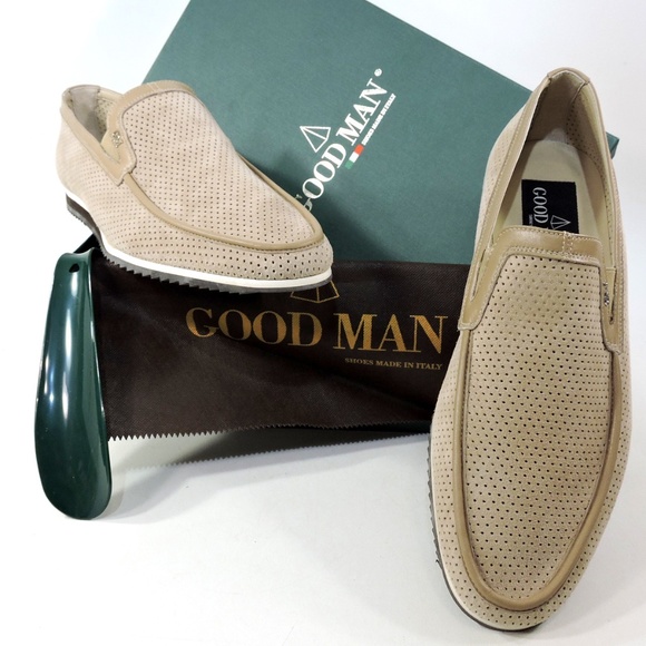 GOODMAN ?? MEN\'S BROWN SUEDE COMFORT FLAT LOAFERS main image 4
